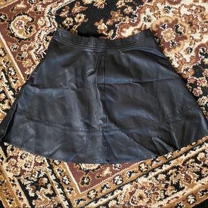 Faux Leather Mini Skirt